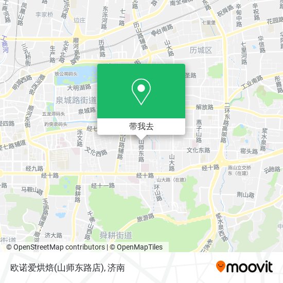 欧诺爱烘焙(山师东路店)地图