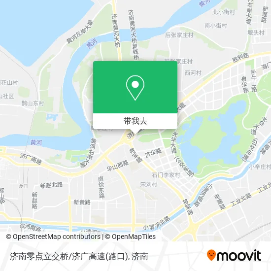 济南零点立交桥/济广高速(路口)地图