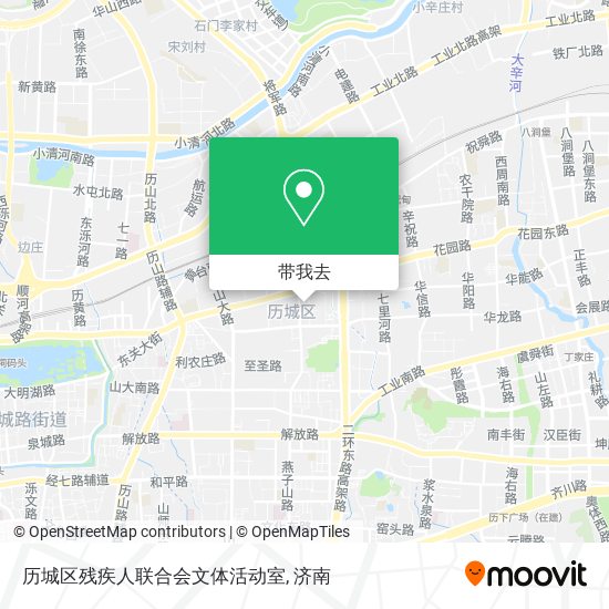 历城区残疾人联合会文体活动室地图