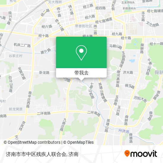 济南市市中区残疾人联合会地图