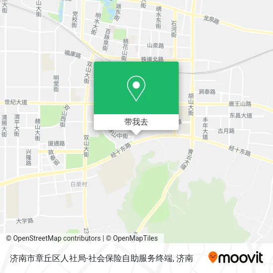 济南市章丘区人社局-社会保险自助服务终端地图