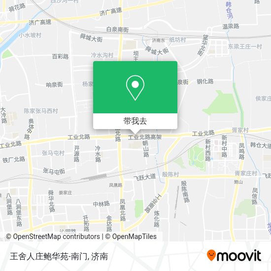 王舍人庄鲍华苑-南门地图