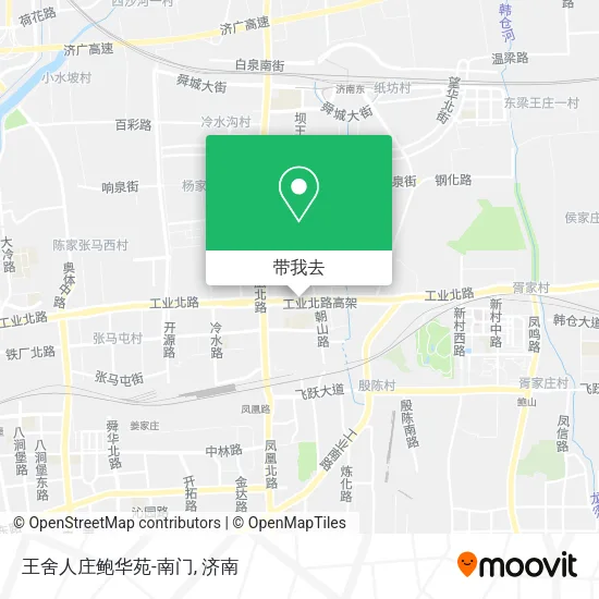 王舍人庄鲍华苑-南门地图