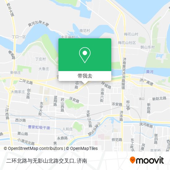 二环北路与无影山北路交叉口地图