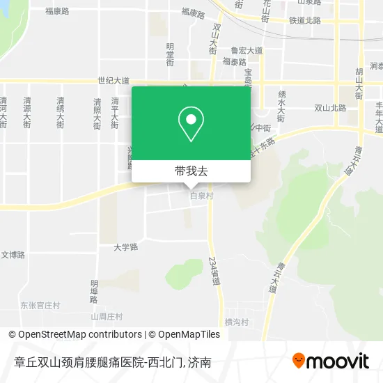 章丘双山颈肩腰腿痛医院-西北门地图