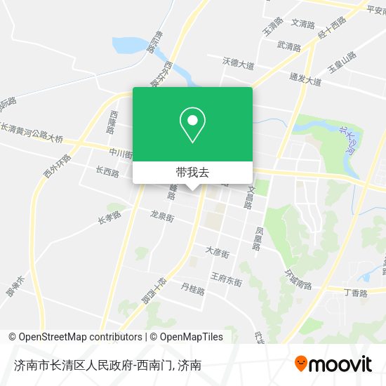 济南市长清区人民政府-西南门地图