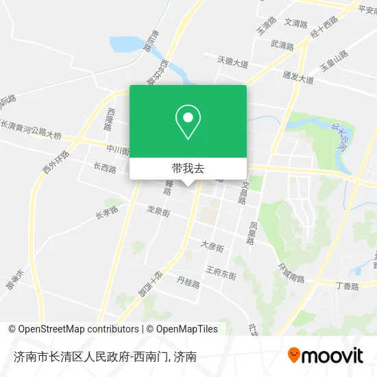 济南市长清区人民政府-西南门地图