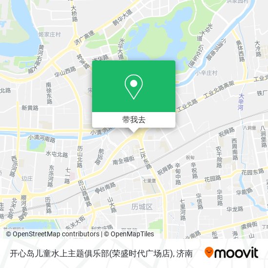 开心岛儿童水上主题俱乐部(荣盛时代广场店)地图
