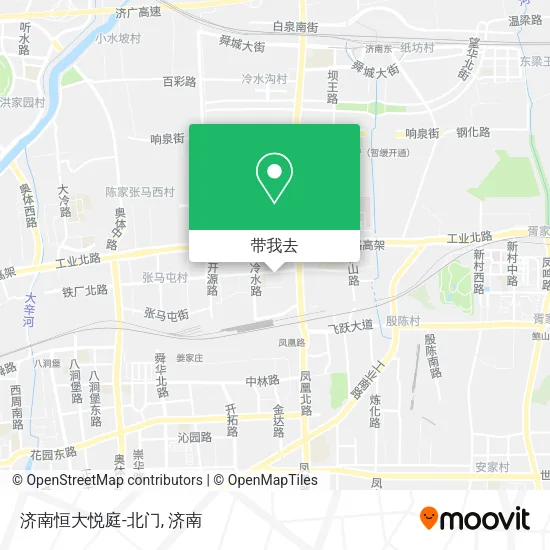 济南恒大悦庭-北门地图