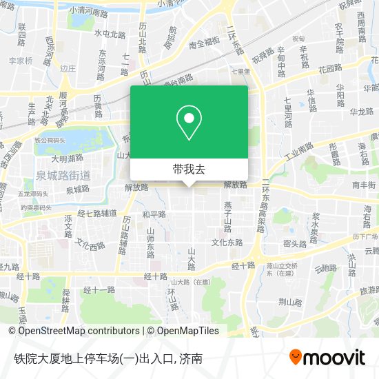 铁院大厦地上停车场(一)出入口地图
