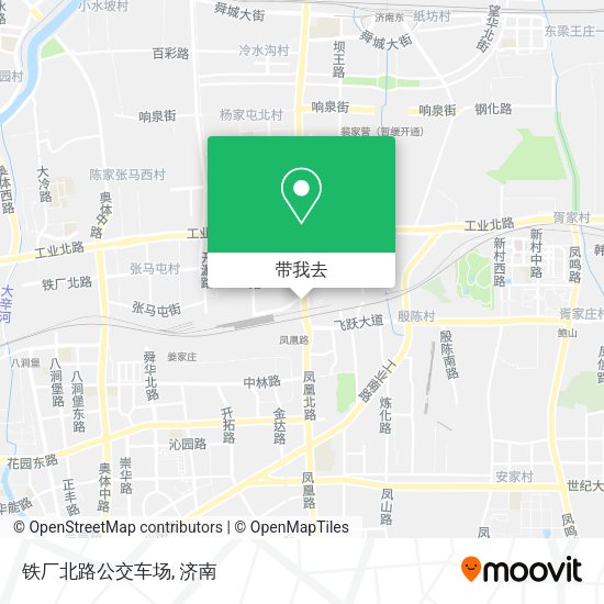铁厂北路公交车场地图