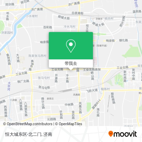 恒大城东区-北二门地图