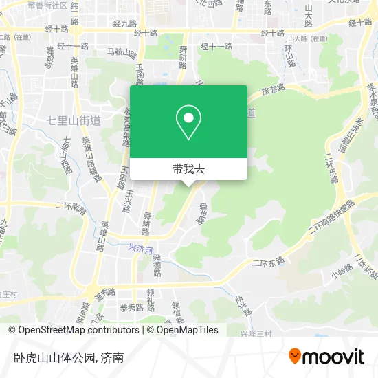 卧虎山山体公园地图