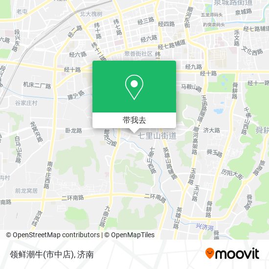 领鲜潮牛(市中店)地图