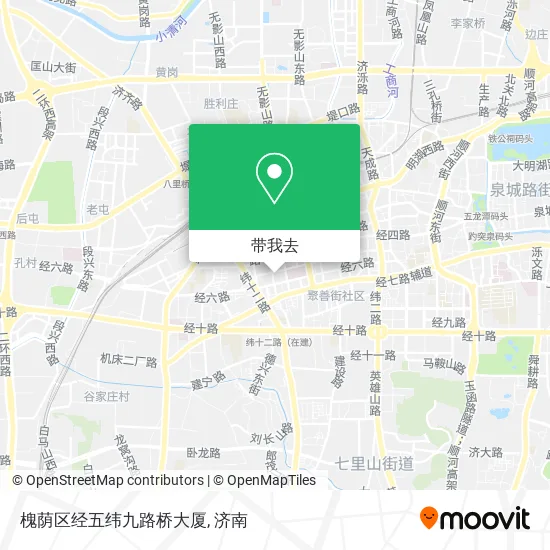 槐荫区经五纬九路桥大厦地图