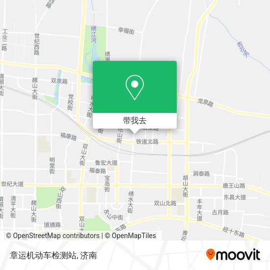 章运机动车检测站地图
