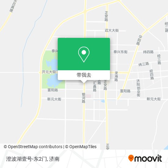 澄波湖壹号-东2门地图