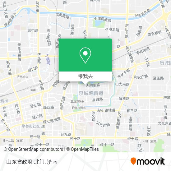 山东省政府-北门地图