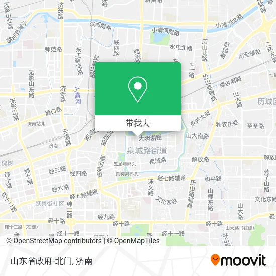 山东省政府-北门地图