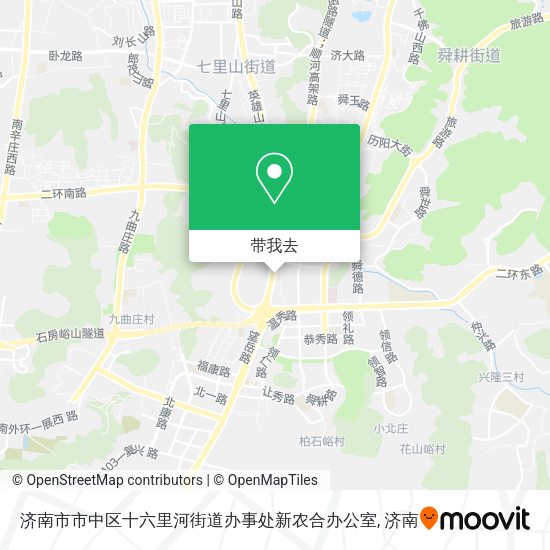 济南市市中区十六里河街道办事处新农合办公室地图