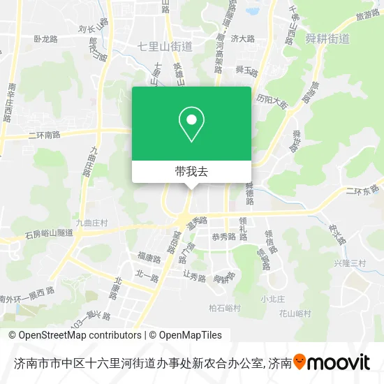 济南市市中区十六里河街道办事处新农合办公室地图