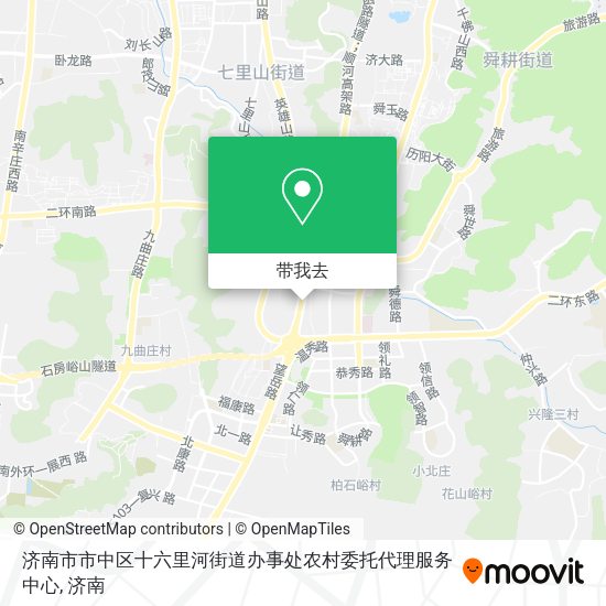 济南市市中区十六里河街道办事处农村委托代理服务中心地图