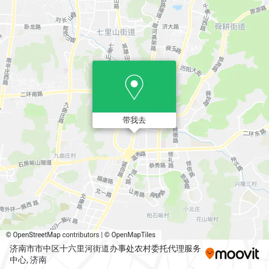 济南市市中区十六里河街道办事处农村委托代理服务中心地图