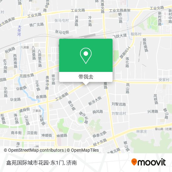 鑫苑国际城市花园-东1门地图
