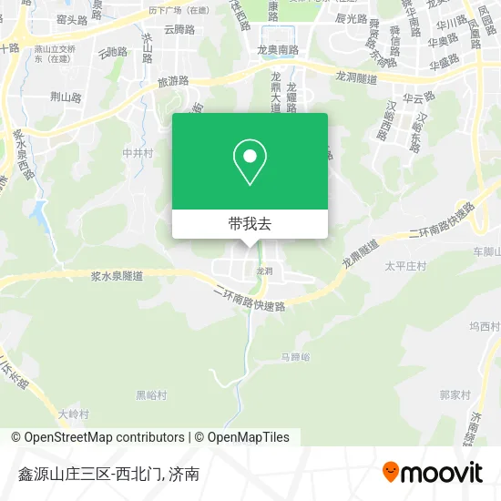 鑫源山庄三区-西北门地图