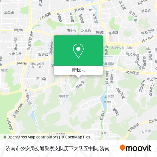 济南市公安局交通警察支队历下大队五中队地图