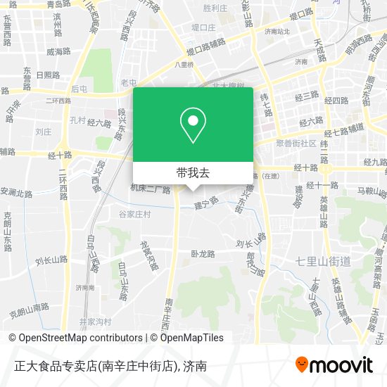 正大食品专卖店(南辛庄中街店)地图