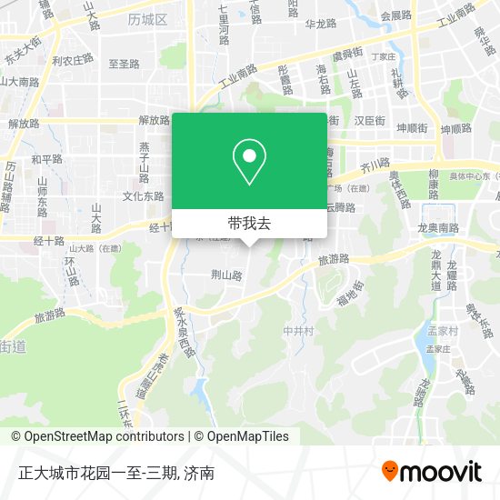 正大城市花园一至-三期地图