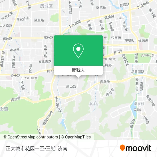 正大城市花园一至-三期地图