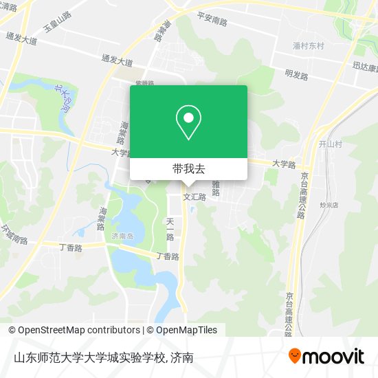 山东师范大学大学城实验学校地图