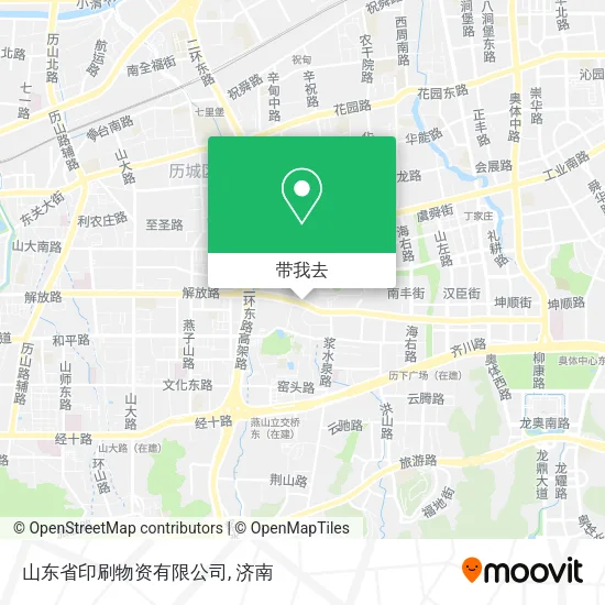 山东省印刷物资有限公司地图