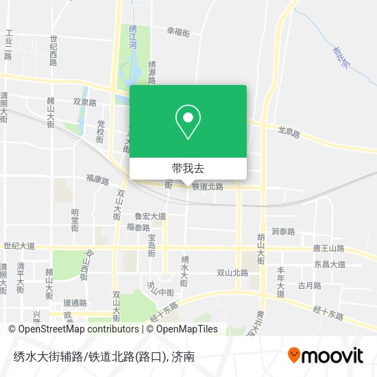 绣水大街辅路/铁道北路(路口)地图