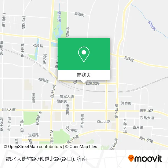 绣水大街辅路/铁道北路(路口)地图