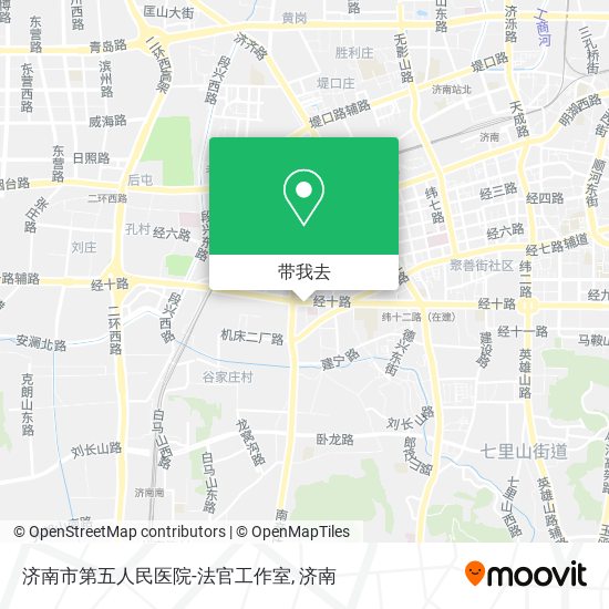 济南市第五人民医院-法官工作室地图
