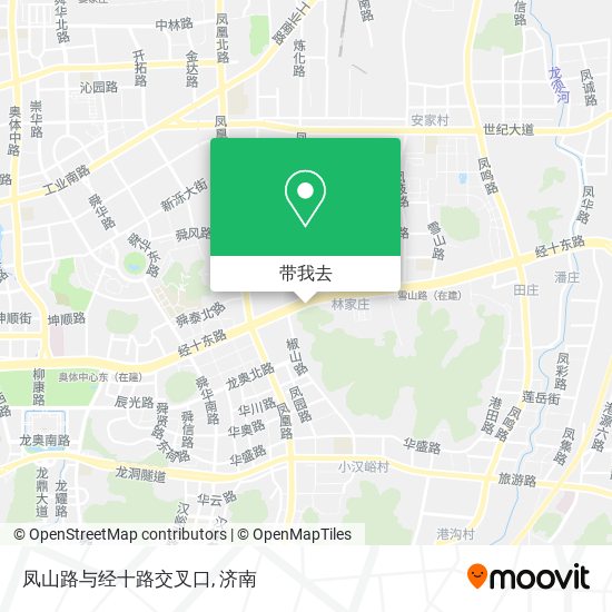 凤山路与经十路交叉口地图