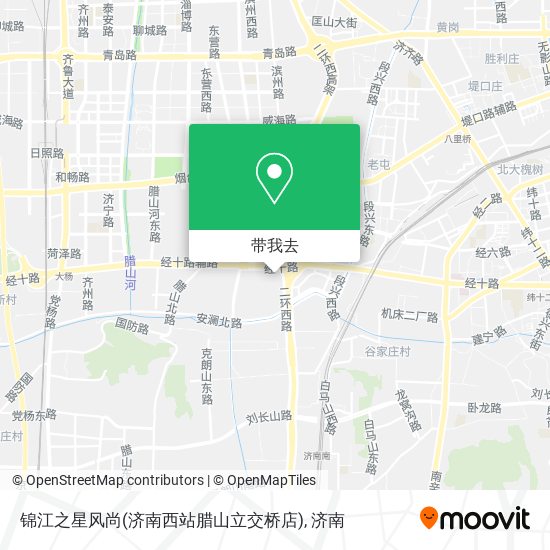 锦江之星风尚(济南西站腊山立交桥店)地图