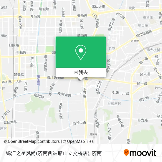 锦江之星风尚(济南西站腊山立交桥店)地图