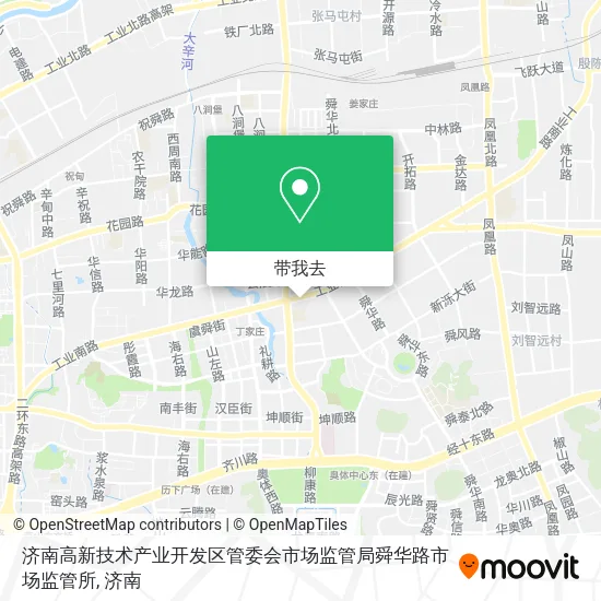 济南高新技术产业开发区管委会市场监管局舜华路市场监管所地图