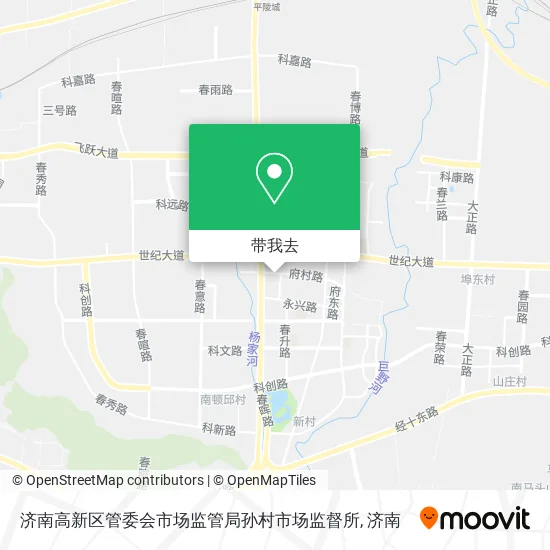 济南高新区管委会市场监管局孙村市场监督所地图