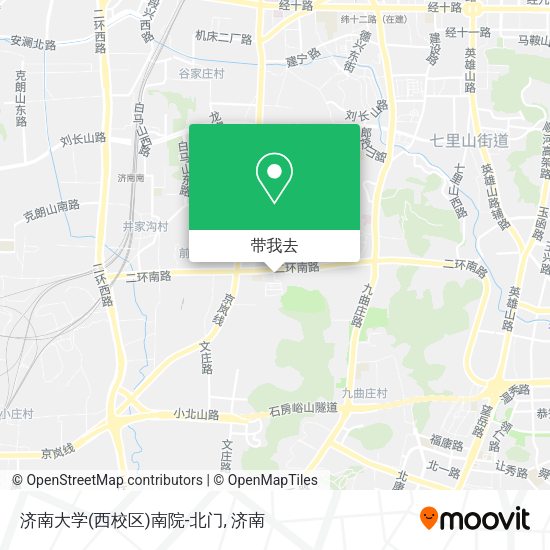 济南大学(西校区)南院-北门地图