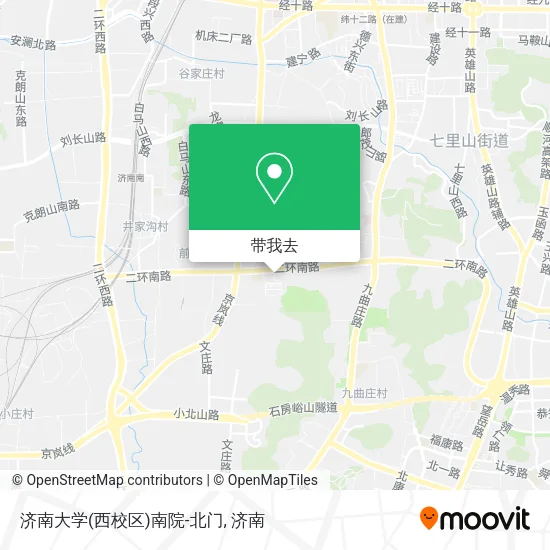 济南大学(西校区)南院-北门地图