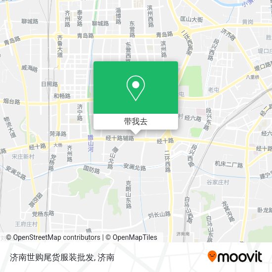 济南世购尾货服装批发地图