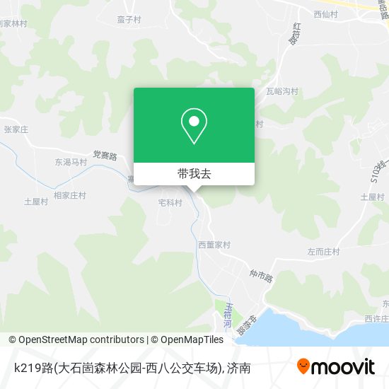 k219路(大石崮森林公园-西八公交车场)地图