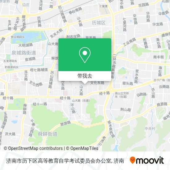 济南市历下区高等教育自学考试委员会办公室地图