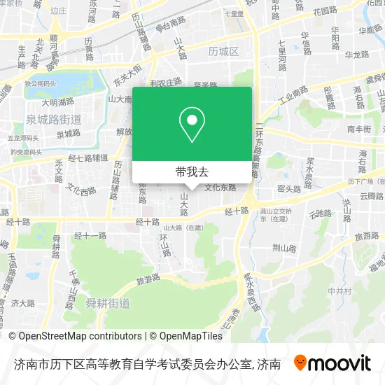 济南市历下区高等教育自学考试委员会办公室地图