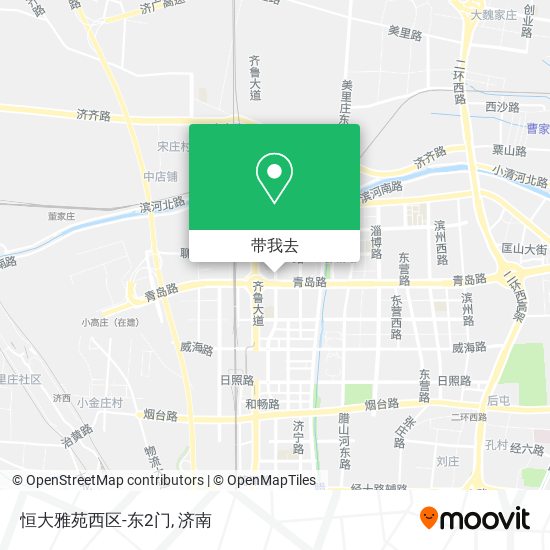 恒大雅苑西区-东2门地图